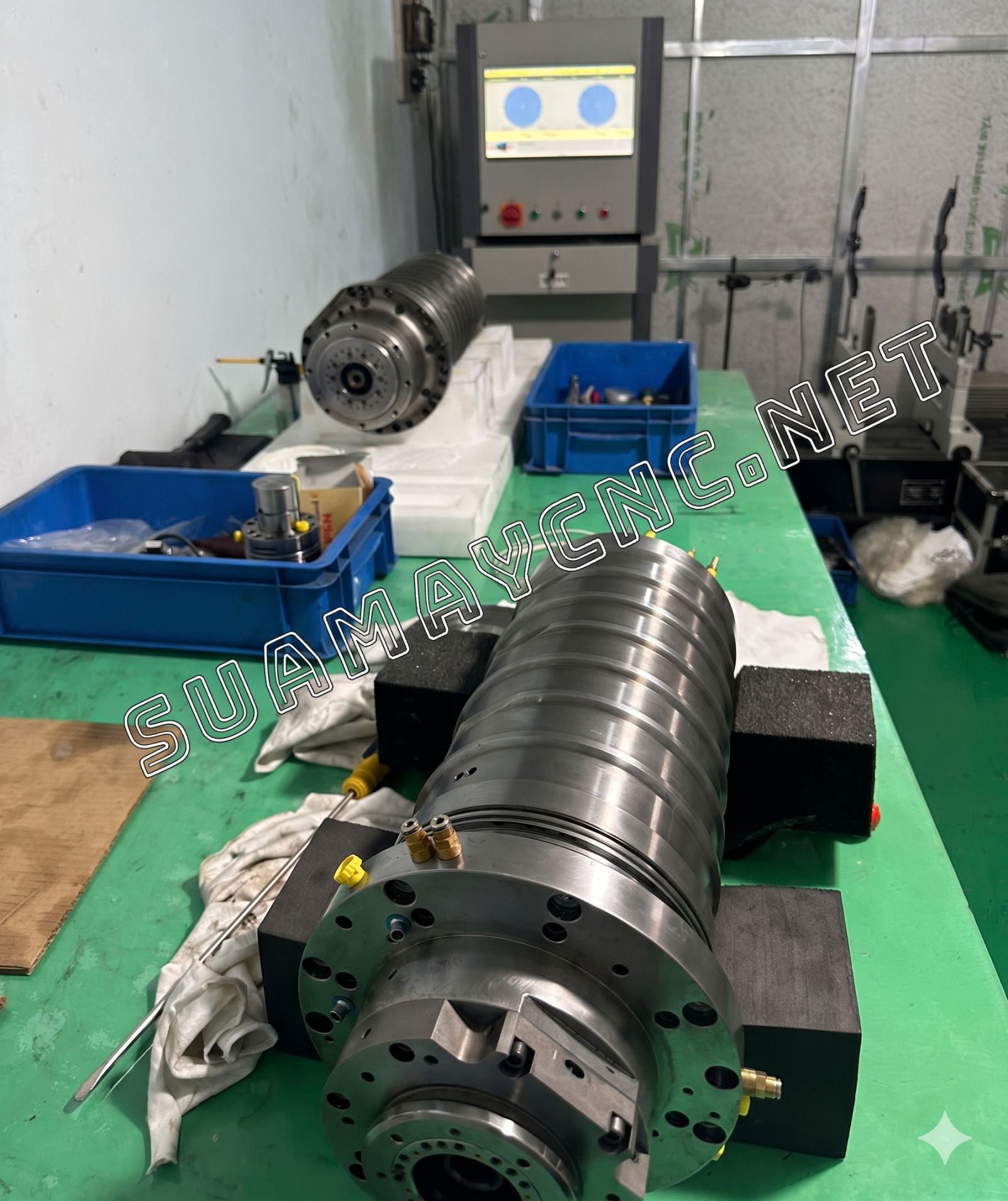 Cân bằng động trục chính máy CNC Cân bằng động trục chính máy CNC