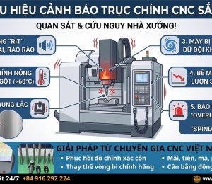 5 DẤU HIỆU ÂM THẦM CẢNH BÁO TRỤC CHÍNH CNC SẮP 