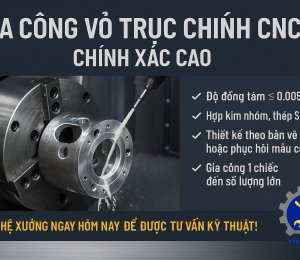 GIA CÔNG VỎ TRỤC CHÍNH CNC CHÍNH XÁC THEO YÊU CẦU – CHẤT LƯỢNG CAO