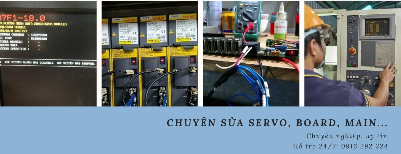 sửa servo, sửa board mạch, sửa main, sửa nguồn máy cnc